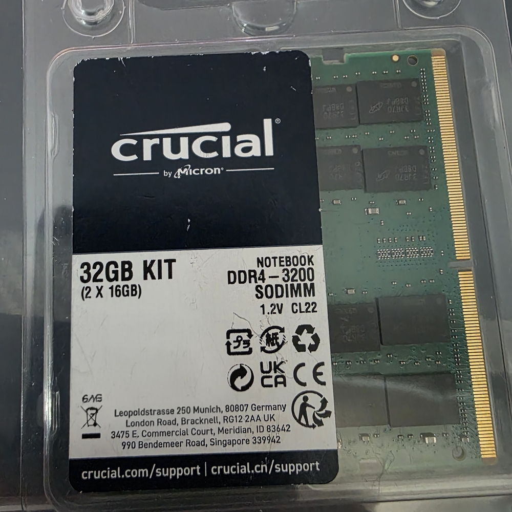 Crucial Green Internal Memory Module 32GB DDR4